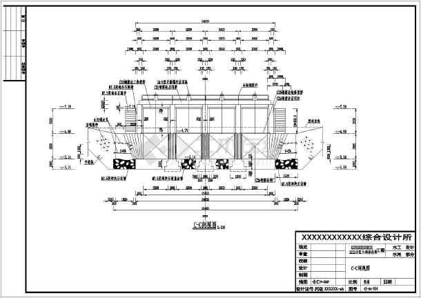 非常实用的小型水闸设计cad施工图标注齐全