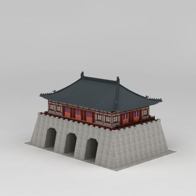 古城楼3d模型下载