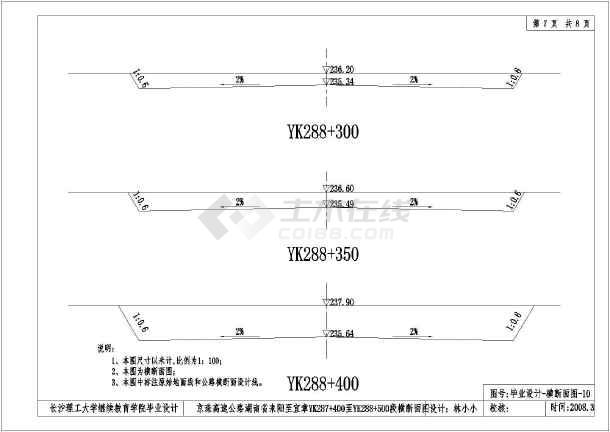 某双向四车道高速公路施工设计图纸