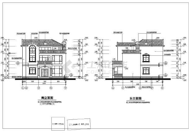 实用二层半新农村自建房屋建筑设计图图片1