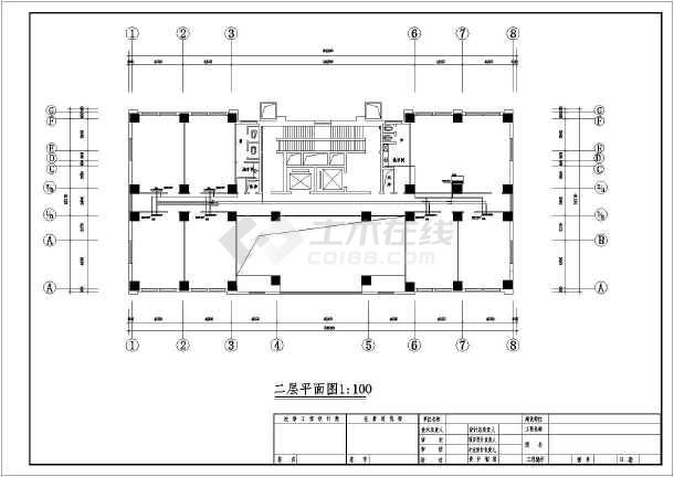 某地区大型空调布置平面图(含设备一览表)