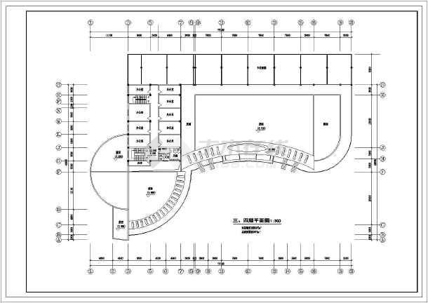 江苏省苏北某城市汽车站方案图总图