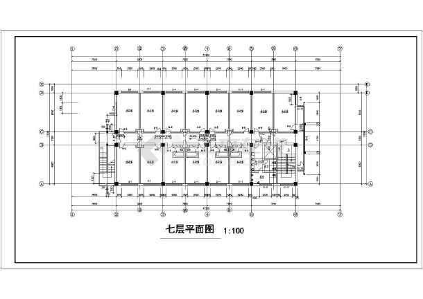 某多层宾馆商住楼建筑设计cad图纸