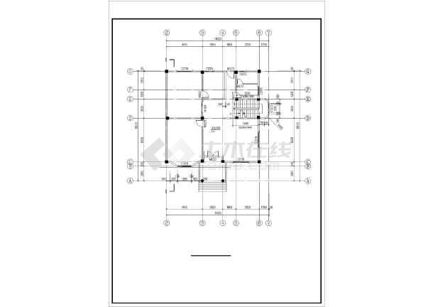 带落地窗气派四层自建房屋详细建筑设计图