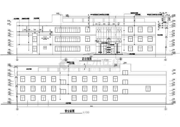 某地区四层小宾馆建筑设计施工图纸