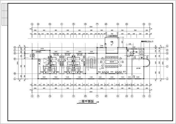 某工厂两层办公楼建筑完整设计施工方案图