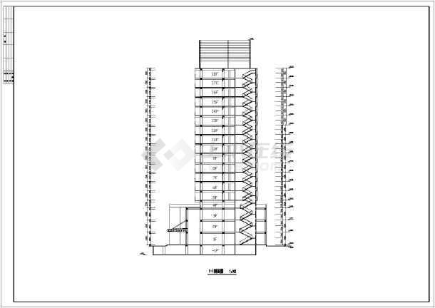 酒店楼层平面建筑结构施工全套方案设计图