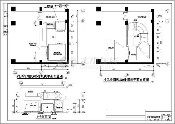 某商场及地下层防排烟设计图_商业建筑_土木在线