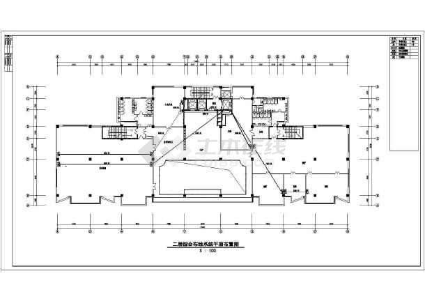 某地外贸大厦综合布线施工cad设计图