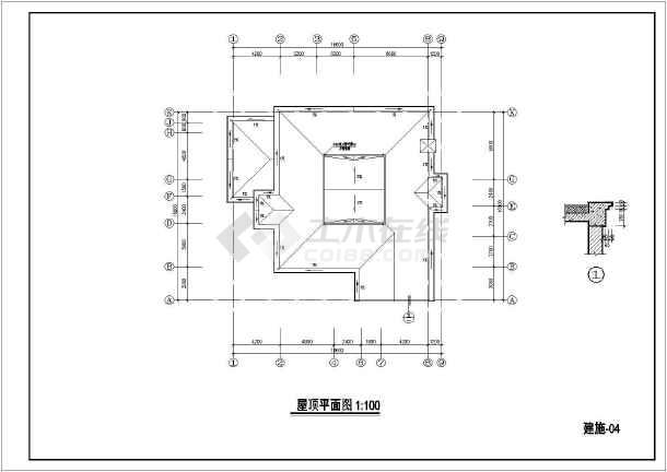 本图纸为:某地区某两层整套别墅施工图,其中包含立面图;剖面图;平面图