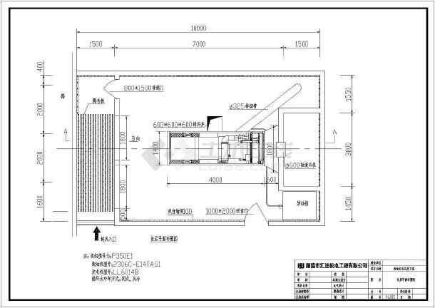 300kw发电机环保机房设计全套cad图纸图片1