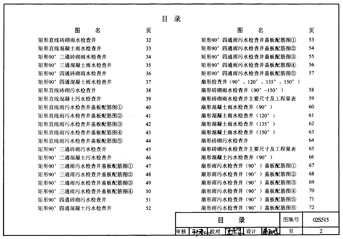 02(03)s515排水检查井