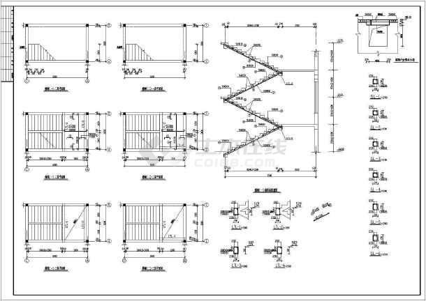 某地区二层幼儿园建筑cad设计图(含楼梯详图)
