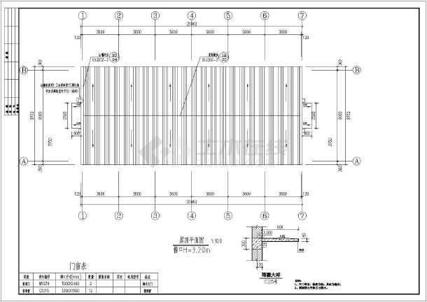 养猪场建筑设计施工图纸(砖墙彩钢顶)