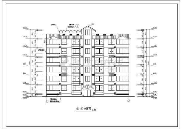 某地六层公寓式居民楼建筑设计图纸