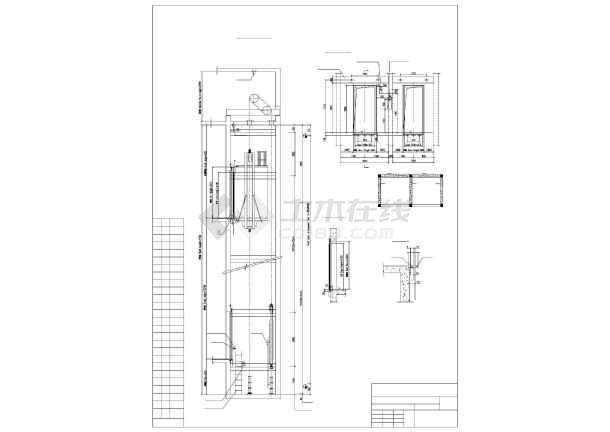 商场电梯建筑设计cad施工详细图纸