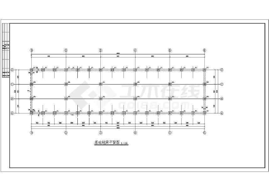 蔬菜温室大棚建筑结构设计cad施工图