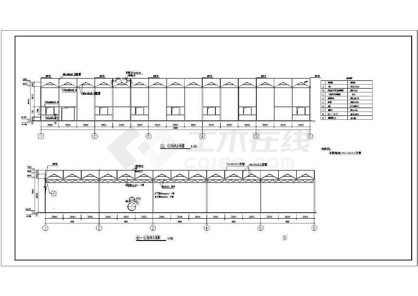 蔬菜温室大棚建筑结构设计cad施工图
