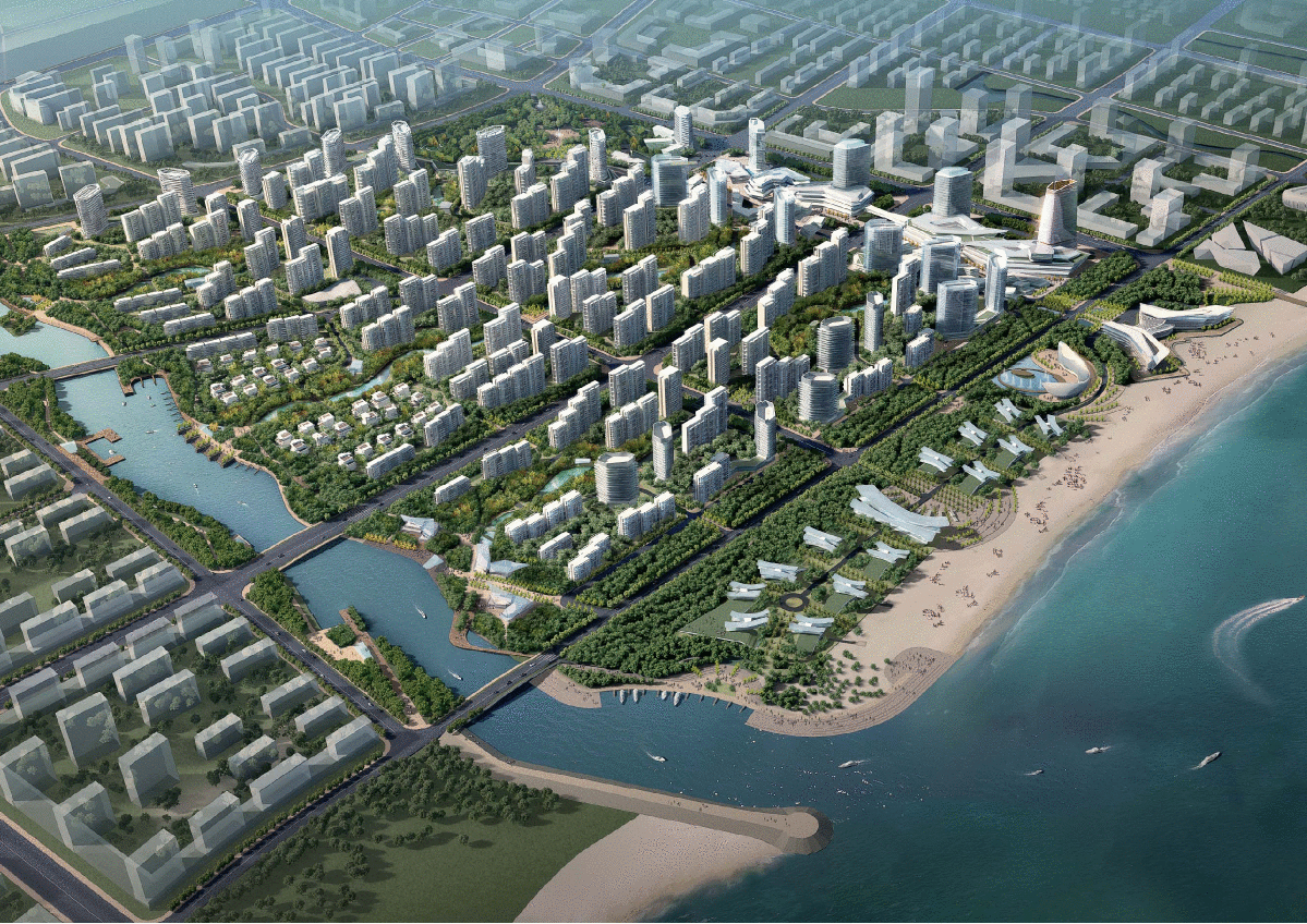 山东蓬莱沙河西地块概念性总体规划