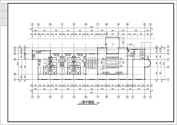 某地区二层工厂两层办公楼建筑设计图