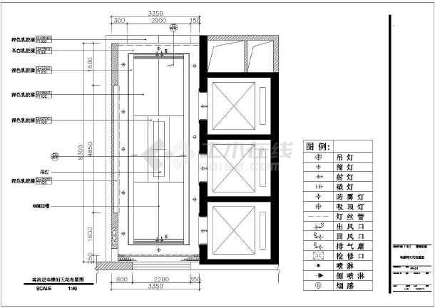住宅楼电梯间设计方案及施工全套cad图纸