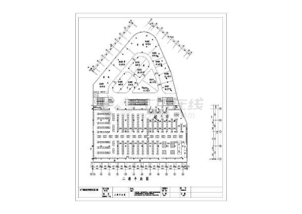 某百货商场建筑设计施工cad布局图