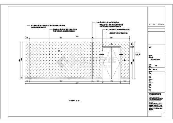 布草间建筑设计方案及施工cad平面图