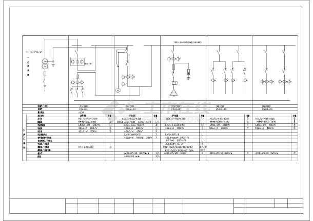 比较齐全的一套配电室电气设计原理图