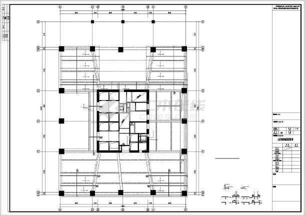 超高层办公楼框架核心筒结构设计图纸