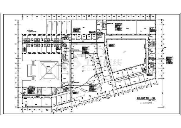 某地区工程院综合办公楼弱电平面图