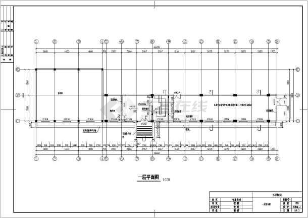 775平米二层办公楼全套建筑设计图