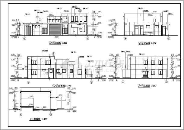 某地区的公共厕所建筑的平面设计的施工图