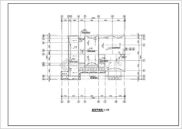 某地区的公共厕所建筑的平面设计的施工图