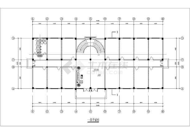 政府办公楼建筑详细全套的cad图纸