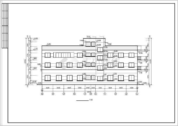 长32米宽1928米三层工具公司办公楼设计图含说明楼梯及一些节点图