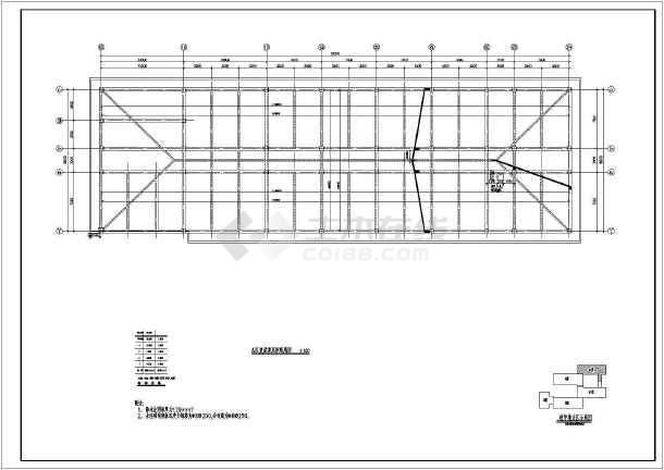 四坡屋面框架结构住宅设计cad施工图纸