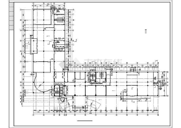 长972米宽672米17层l型办公楼建筑设计