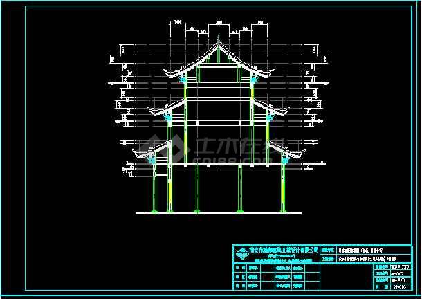 大雄宝殿防明清建筑图纸建筑设计图纸