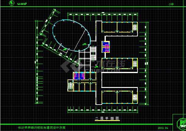 长沙某小学教学楼建筑cad设计施工平面图