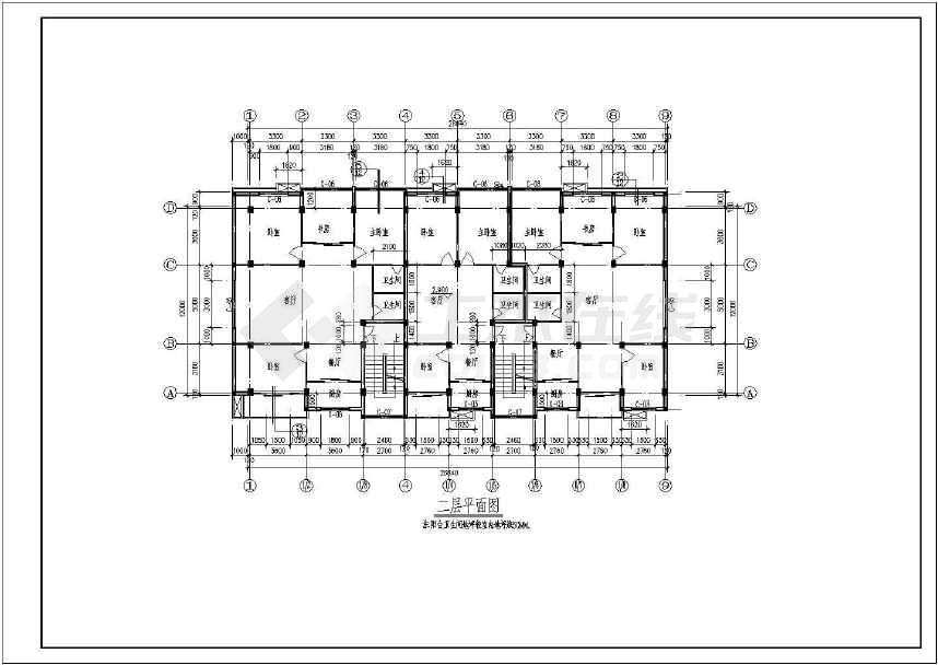 多层住宅楼建筑施工图(共12张)