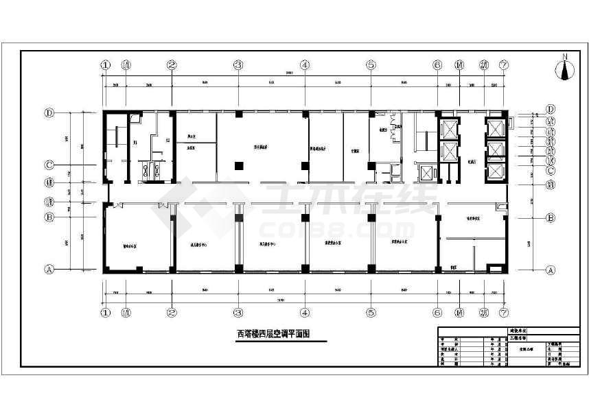 某地大型高层综合办公楼建筑方案图(共12张)