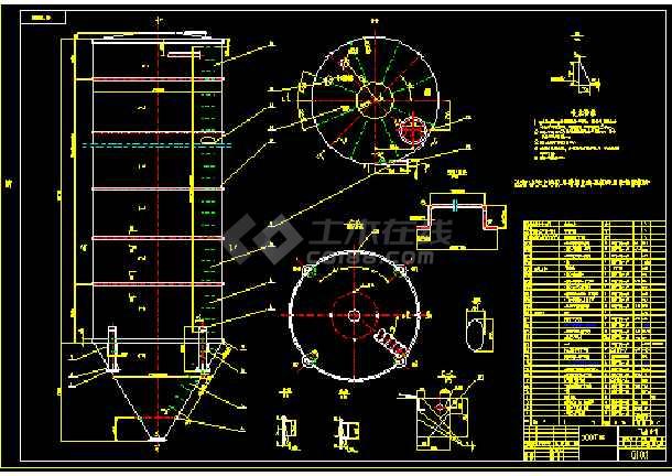 100吨水泥罐图纸