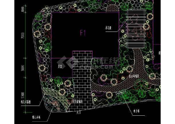 某小区别墅园林规划设计cad平面图