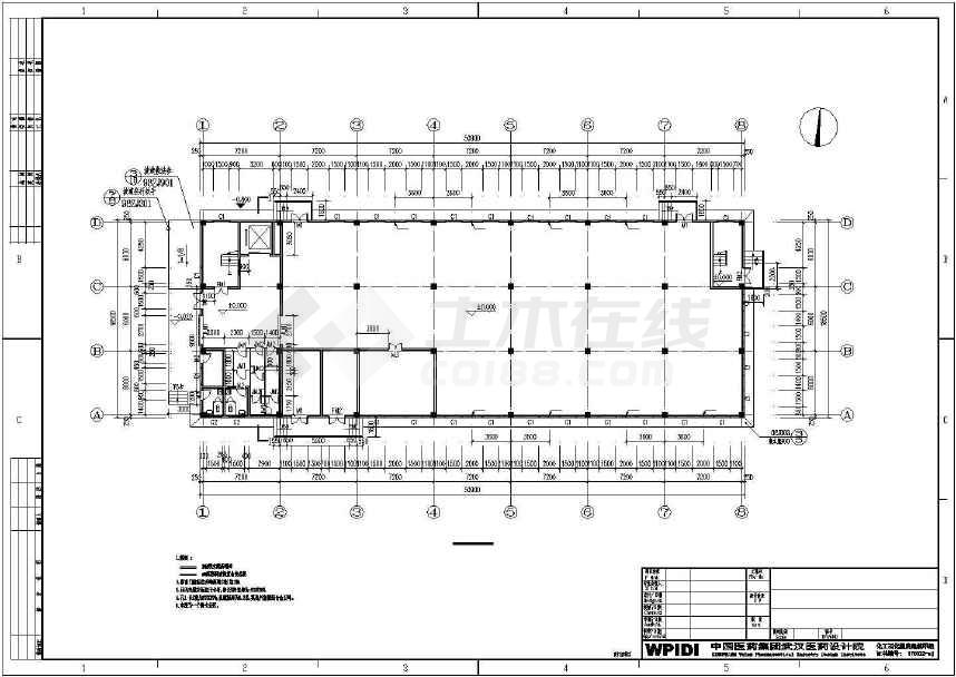 某地小型详细仓库建筑设计图(共9张)