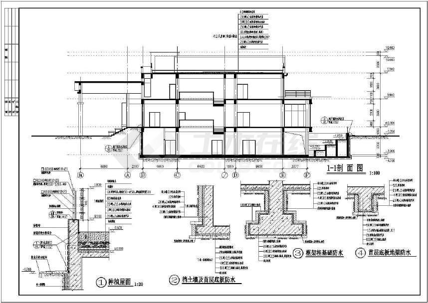 某区休闲别墅建筑结构施工图(全套)