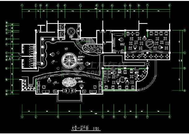 某地经典西餐厅装修方案设计cad施工图