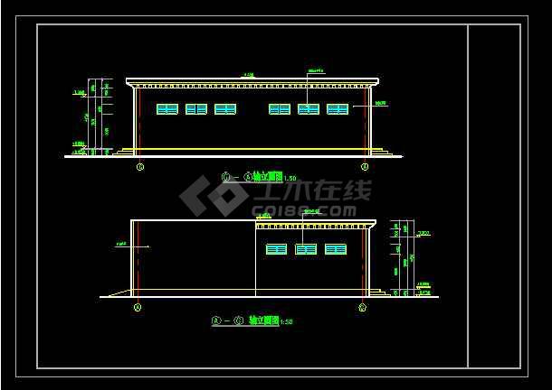 公共厕所全套建筑平面cad施工样图