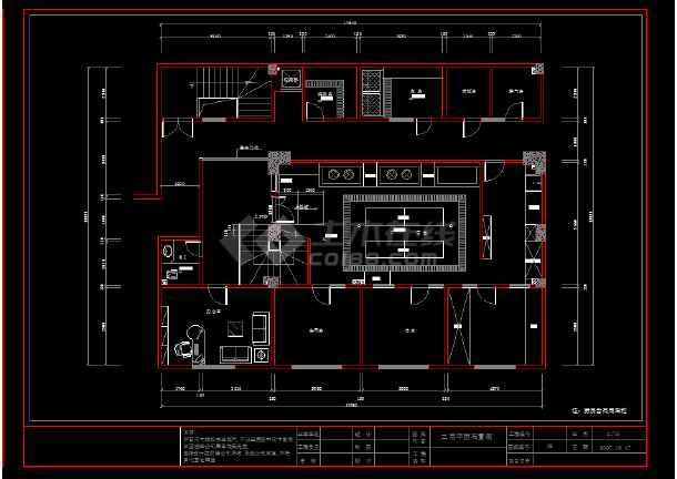 某地区川行天川菜馆装修设计cad全套施工方案图图片2