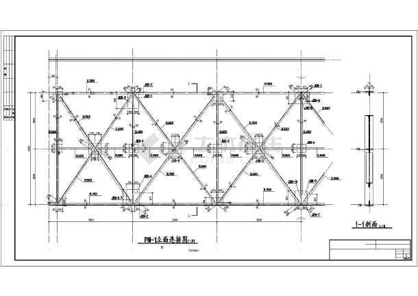 某大型广告牌结构cad套图_钢框架结构_土木在线