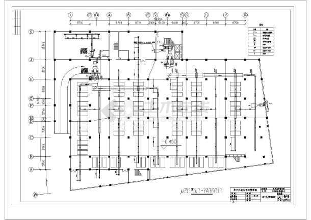 某仓储商场中央空调整套系统设计cad方案图